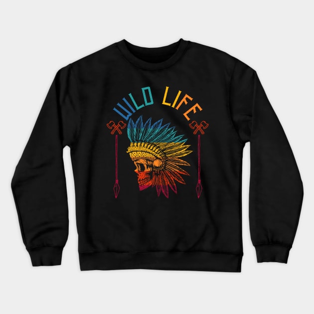 Wild life Crewneck Sweatshirt by Myartstor 